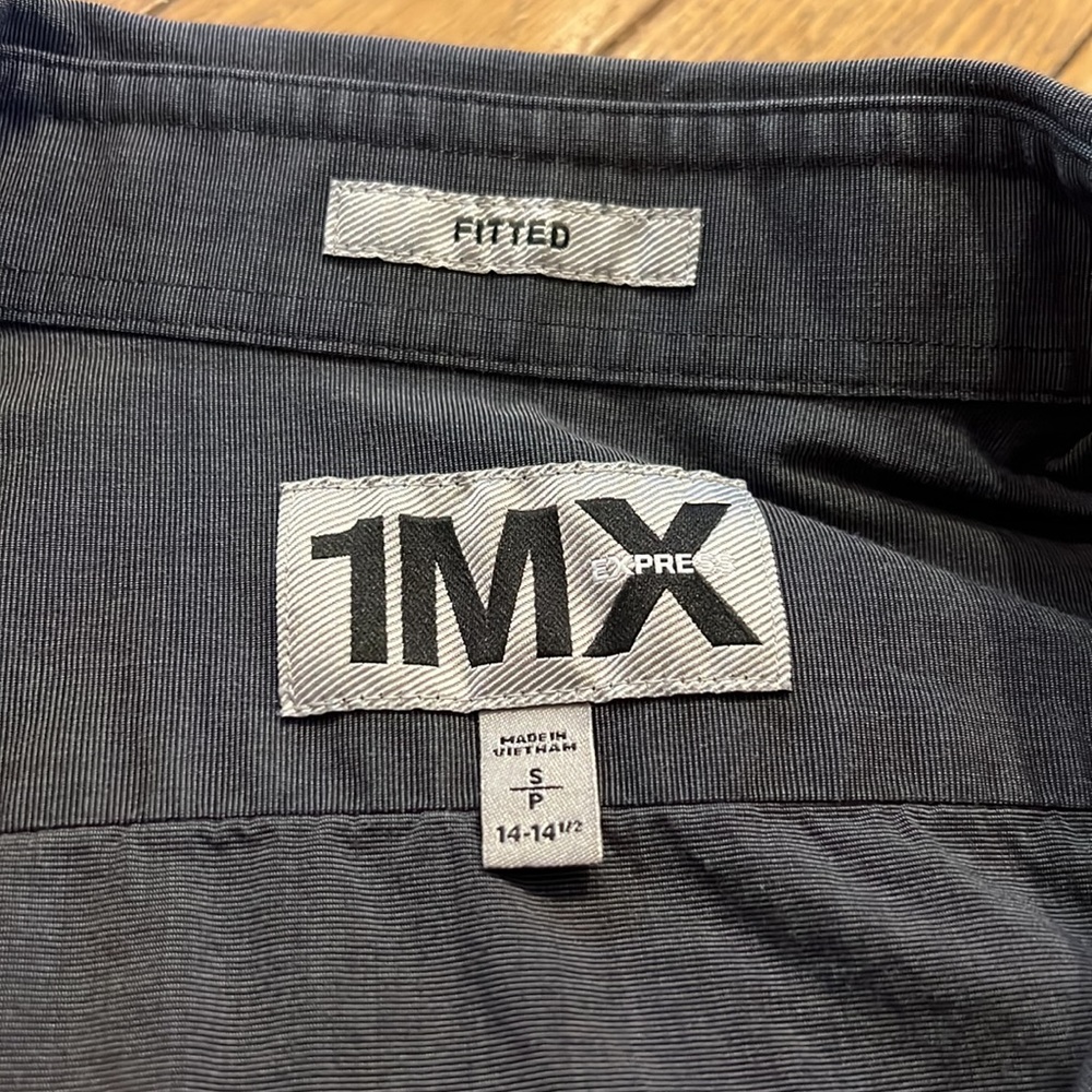 Dark Grey Express Button Down - image 3